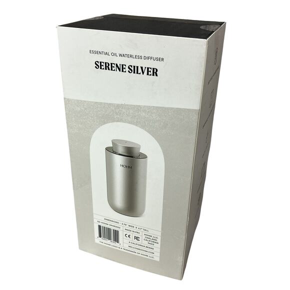 Essential Oil Diffuser by HOHM Portable & Waterless in SILVER NEW (MSRP $100) - Picture 10 of 14